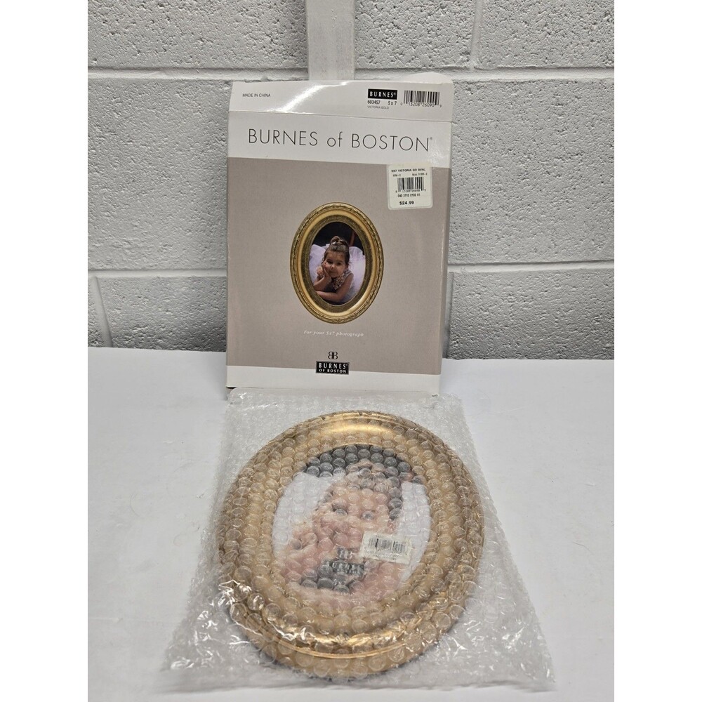 Burnes of Boston Victoria Gold Oval 5 x 7 Pic